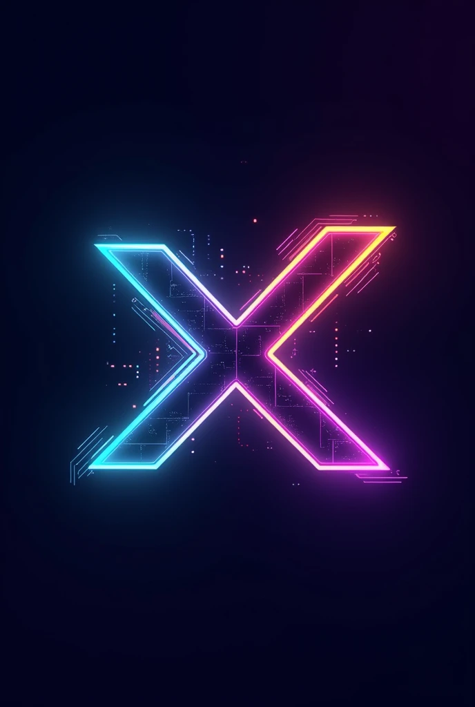 logo, X Letter. Modern and Futuristic Design Background with Gradient or Solid Color.Graphic elements. Geometric lines or abstract shapes.Stylized Font Text with modern and digital font.
Vibrant Colors Electric Blue, neon purple, Green Lemon.
Video Icons Stylized play or movie symbol.
