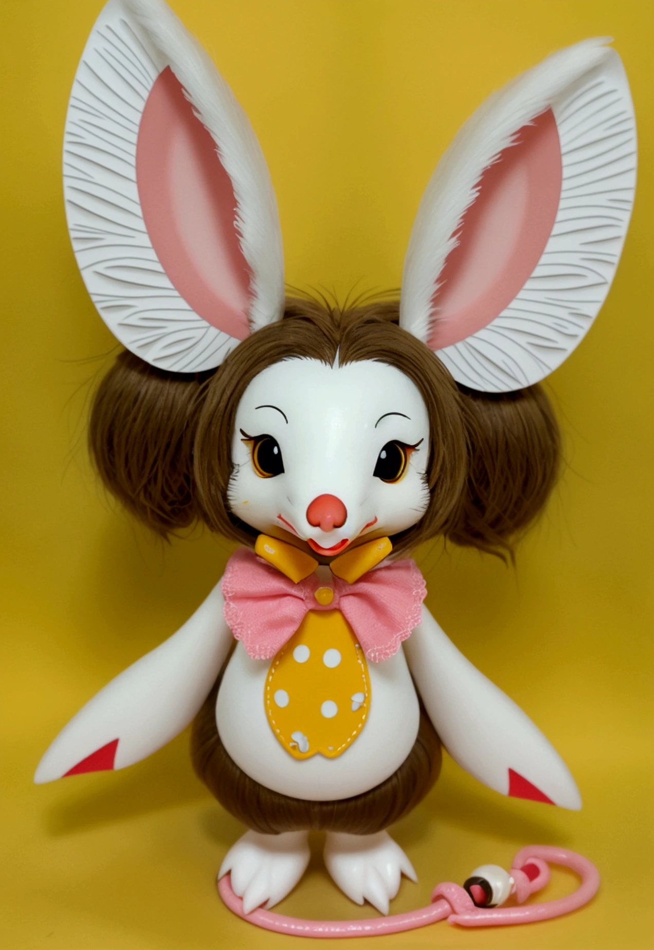 Wolpertinger made of duck + Hase + mouse + In bright colors + Anime-Series
