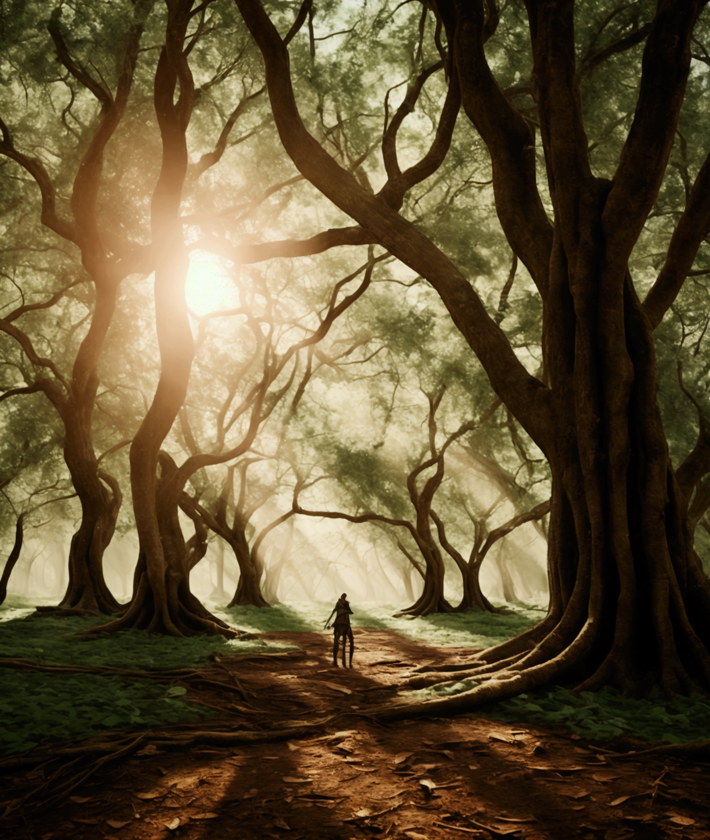 They tied me to a tree in this grove and left me to die.