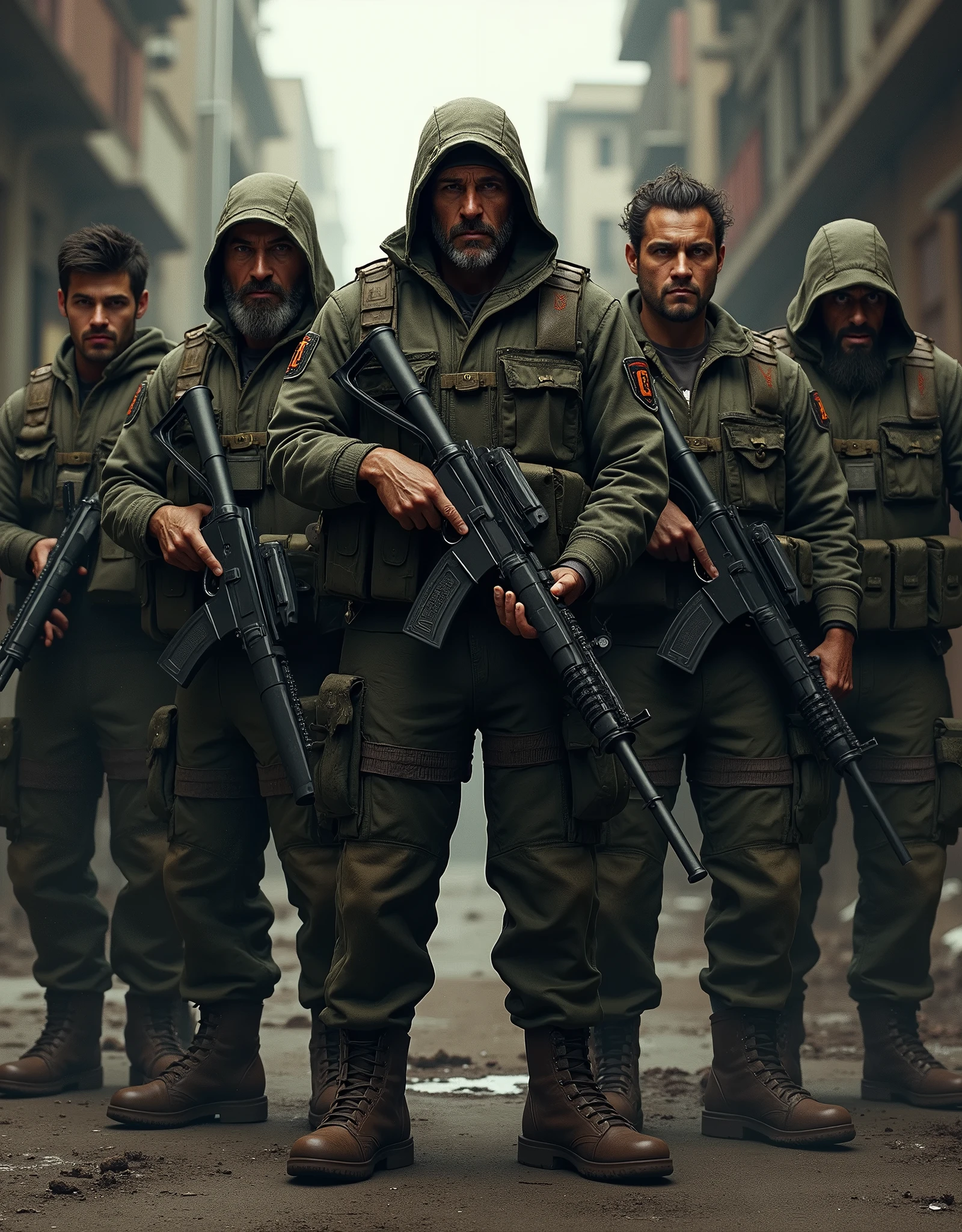 Make an image for a group of mercenaries