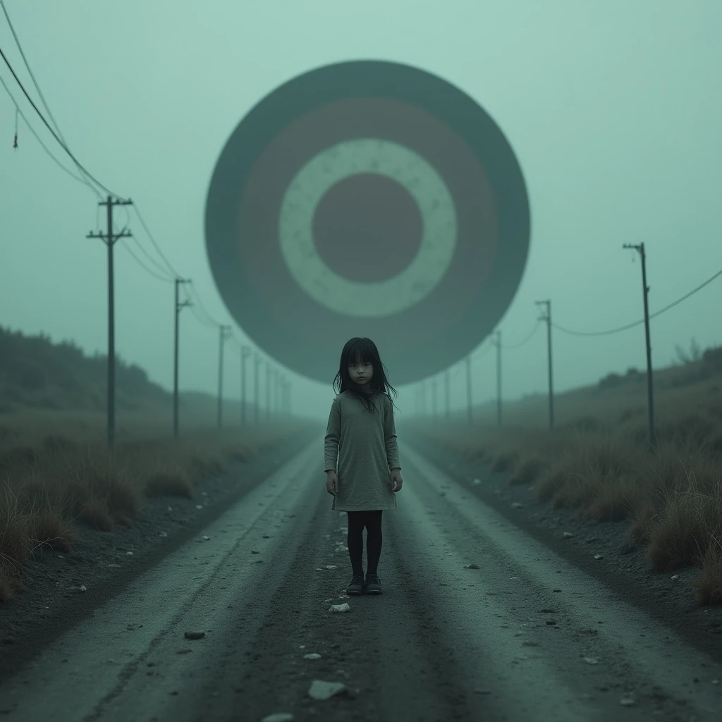 road, girl, Scene being talked about, haunting, Large target