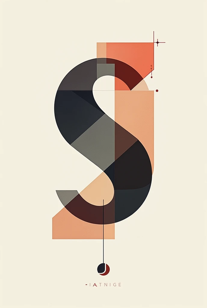 Combine the letters SNJ geometrically, that it looks very abstract but that the SNJ can be seen