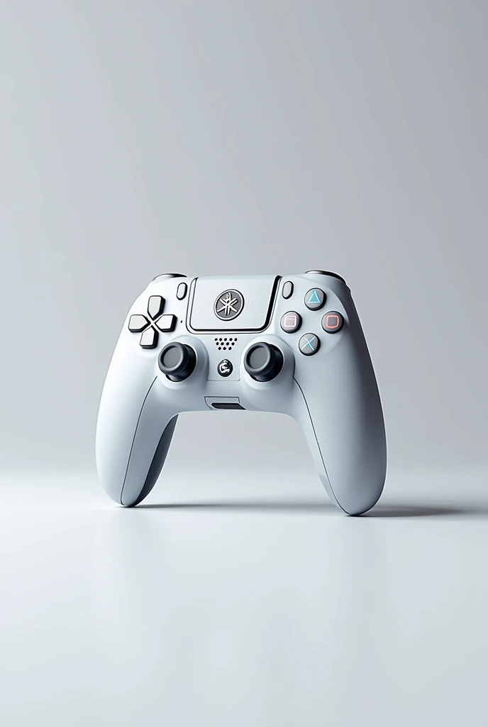 generate me the real image of a white ps4 controller, customisée en yamaha 