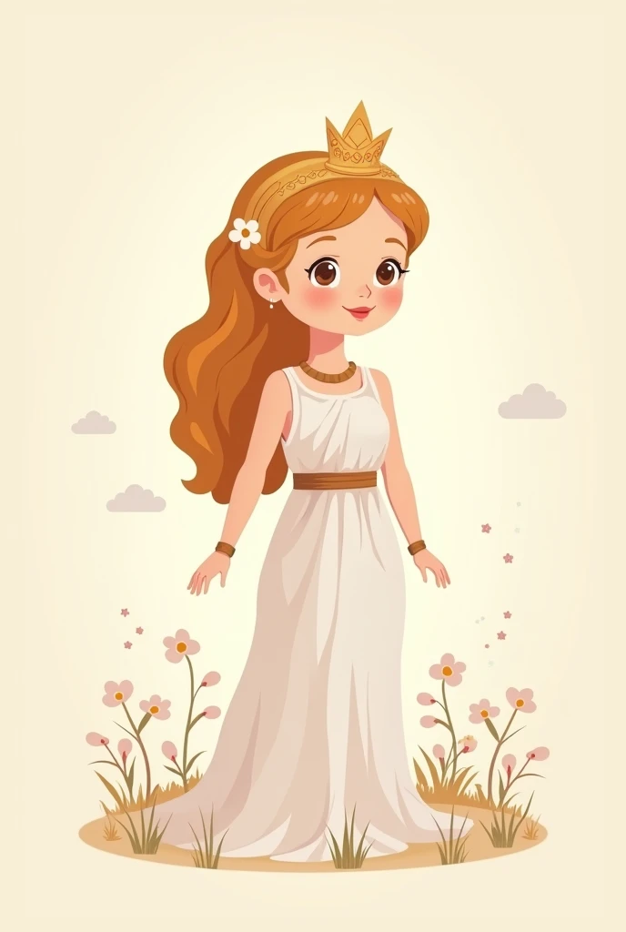 Easy drawing of the goddess Hera for a  
