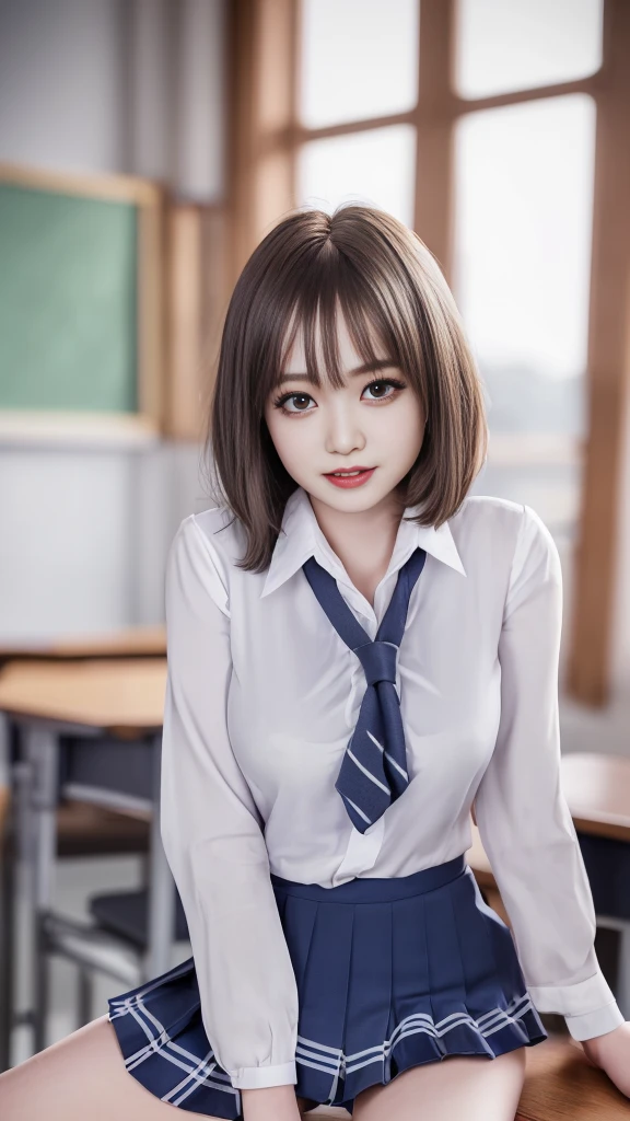 Tabletop, Highest quality, Japanese Girls,One Girl, 8k, RAW Photos, Highest quality, Tabletop, んdebtdebt:1.2, Highly detailed RAW color photos, Professional photos, (Realistic, Realistic:1.37), (Highly detailed skins:1.2), Ultra-high resolution, (Lens: 50mm), (debt/1.2),Exquisitely drawn eyes,Gazing at the audience, One Girlと別れる (Many elderly people:1.4), Beautiful Face, cute,(smile:1.05),(20-year-old, Big Breasts, Wide Hips,Straight hair, (short hair), iris, white and fine-grained skin,Small Mouth, high cheekbones (meaning), Sexy pose,(Leaning forward:1.3),(The to the debtW:1.1),White panties、Korean Idol、Nogizaka Idol、Burning idol pose、Adult、、(Tabletop, Highest quality:1.3), (Ultra detailed 8k cg:1.2), (超Realisticな:1.35), (Realistic:1.45), (Realistic:1.4), Cowboy Shot, Beautiful Japanese Women, 2, Supermodel, Japanese Idols, __performance__, Big Breasts, (Sitting at a desk:1.1), (school uniform:1.4), (Spread your legs:1.2), (School classroom background:1.1),
