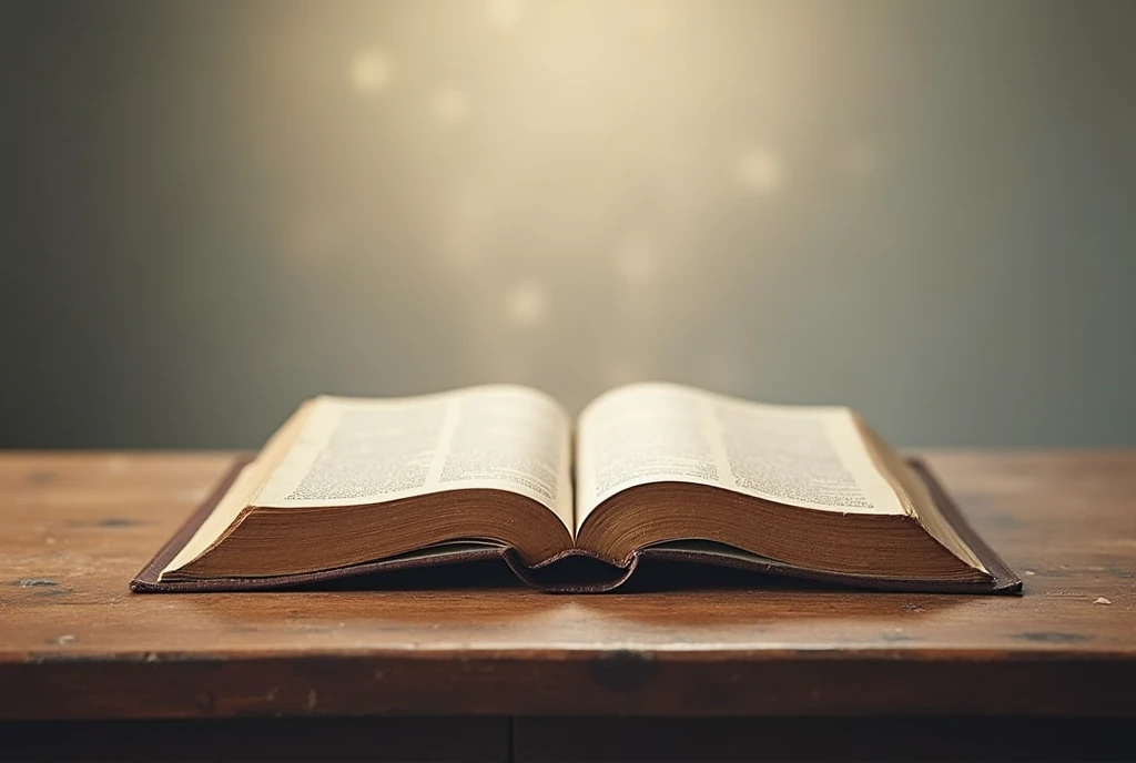 bible open on the table background inspiring plan