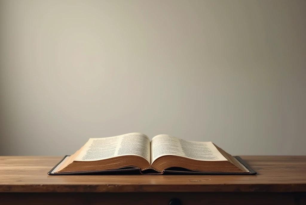 bible open on the table background inspiring plan