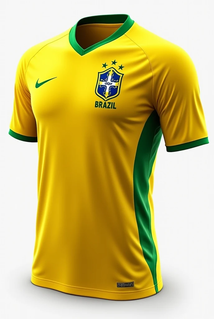 Make me a nice yellow and sporty Brazil shirt