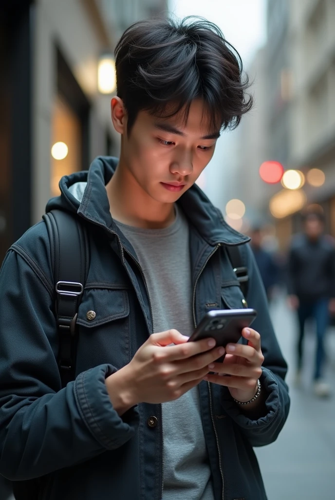 Person with a cellphone