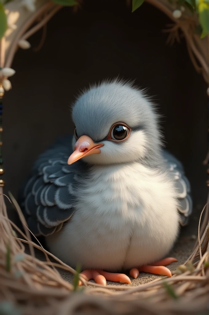 Create a realistic image of a squab 
