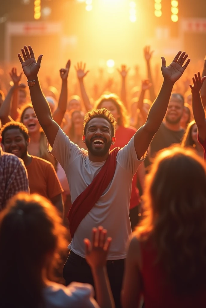 • Joyful Crowds: Images of groups of people smiling or celebrating together in harmony, what can the Christian community represent when united in its mission to glorify God?.