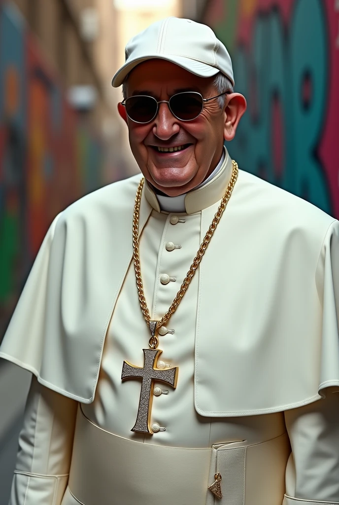 Pope Francis with a malandro drip
