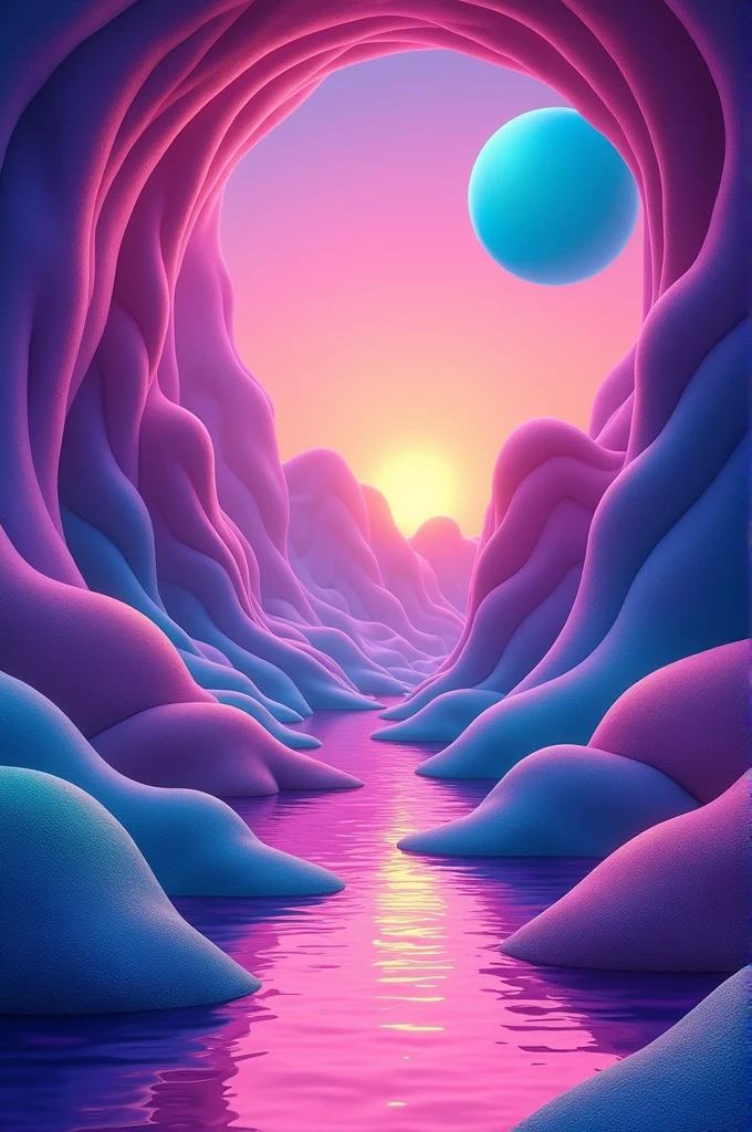 Purple psychedelic background minimalist style