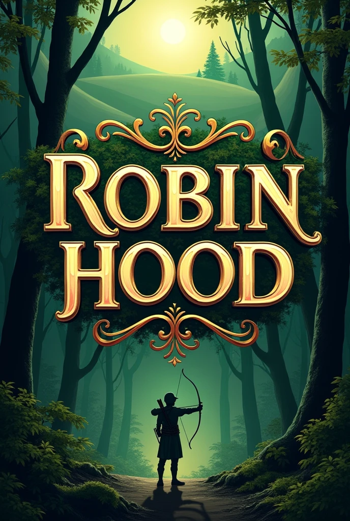 stylish typography with the text 'Robin Hood'