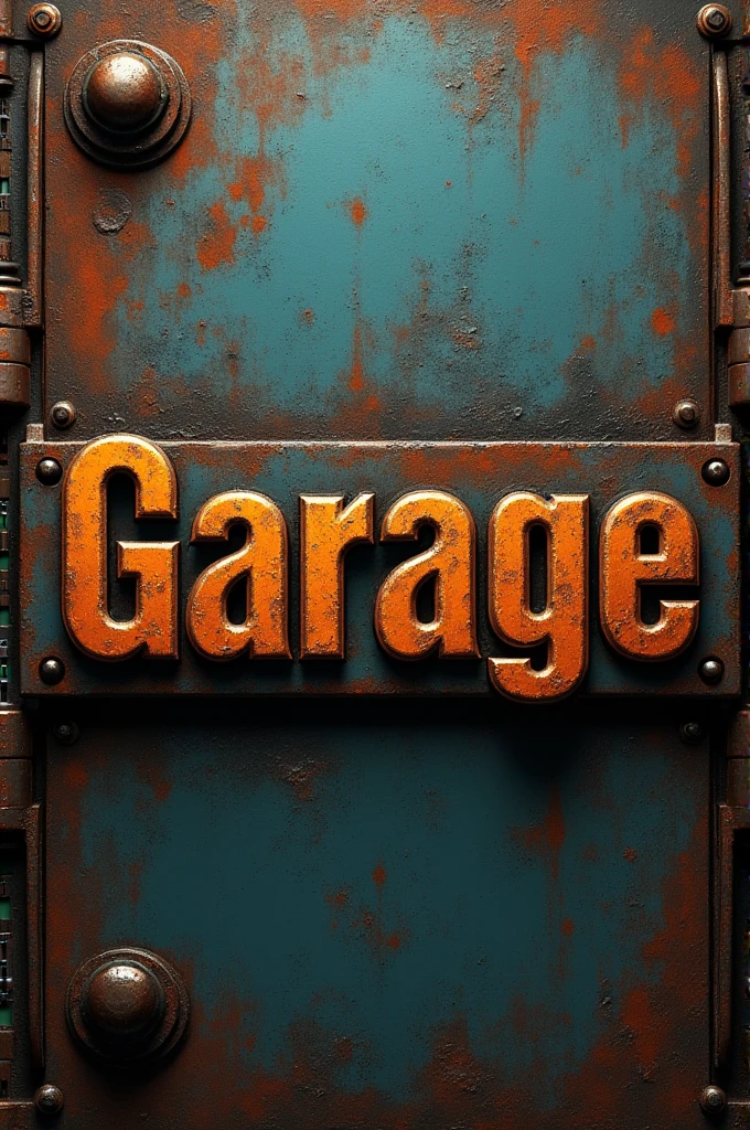 A profile picture with bronze garage text