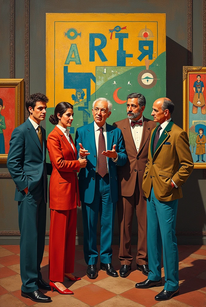 I created a cover for my book which tells the story of the historic event called 'art week' , put artist like Mário de Andrade, Menotti del Picchia and Oswald de Andrade and the artists Anita Malfatti and Di Cavalcanti. Place them as if they were presenting their works