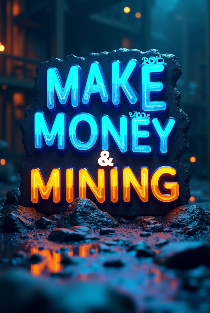 The image of the banner in the company's banner is written make money & minng update