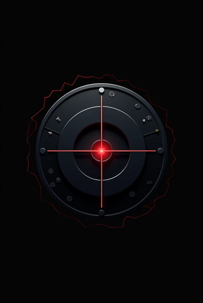 Create a circular logo in PNG format with a black background that has the shape of a target and the name EQUIPETE F appears..C also that the following elements appear: cards, data, darts and shot glasses
