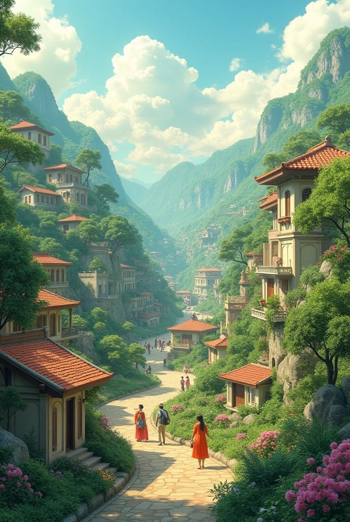 Create an ideal world where everyone lives peacefully and in harmony. Keep it simple but meaningful.