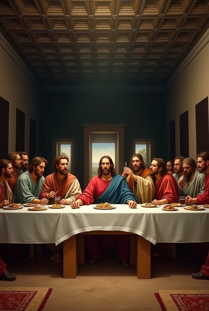 4k holy supper image for horizontal frame