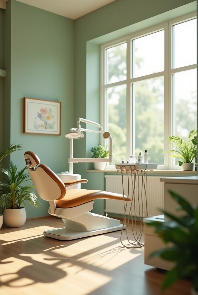 Dental office with colors that generate peace and comfort,