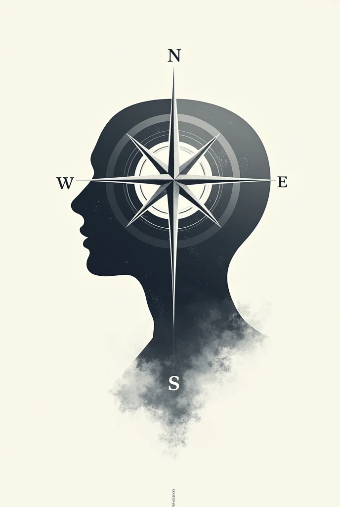 Create an image of the psychology symbol with a compass