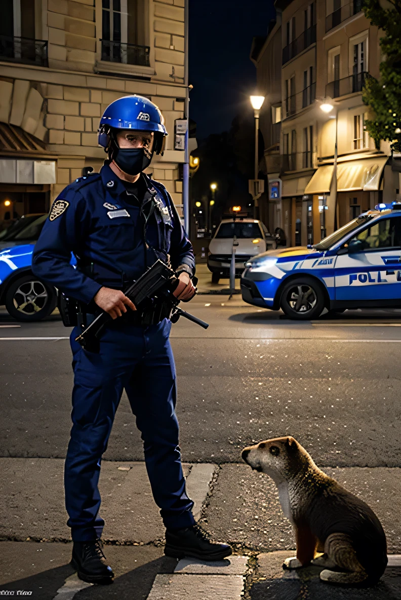 Marmot vs police de France