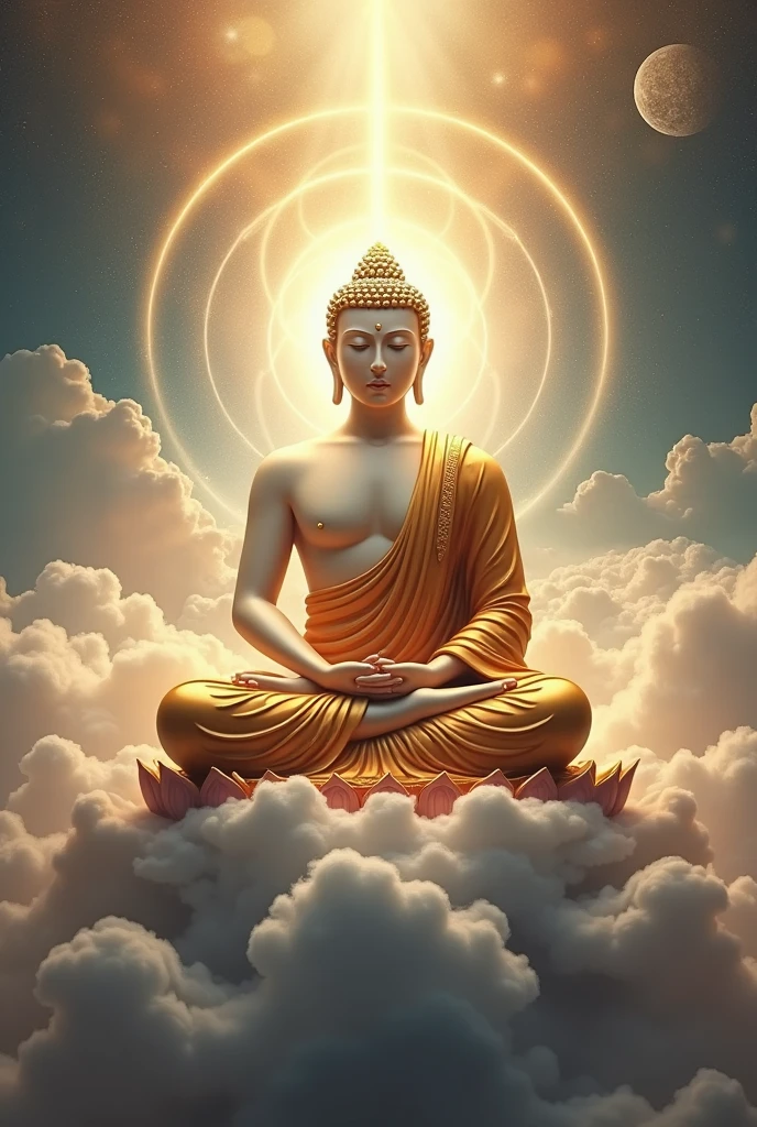 Image of the Buddha demonstrating his supernatural powers