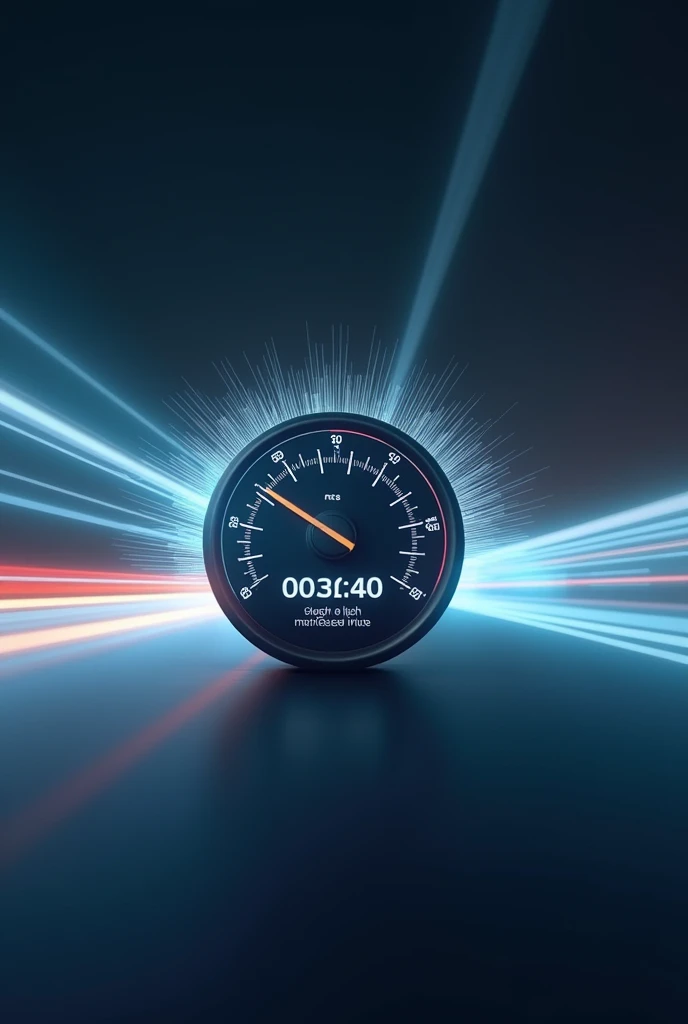 A speedometer or radar gun image to visually compare the speed of light with everyday speeds. You could also use a graphic of light waves traveling quickly.