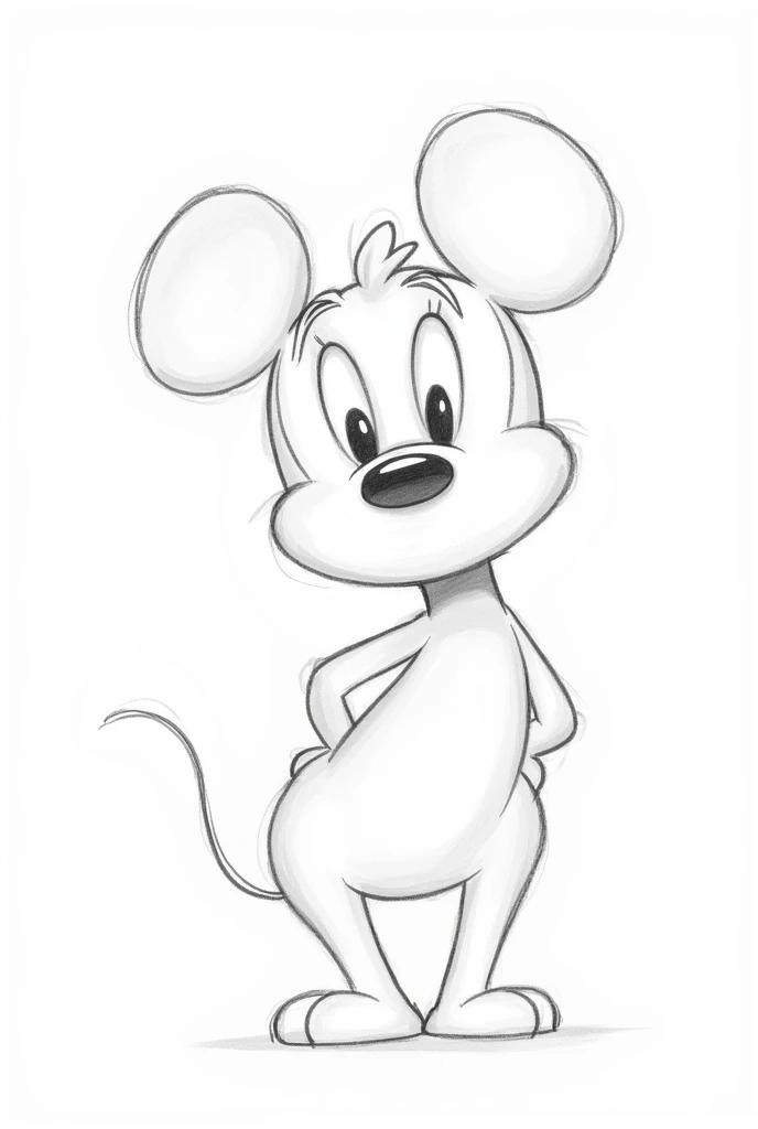 sketch pencil drawing simple lines disney