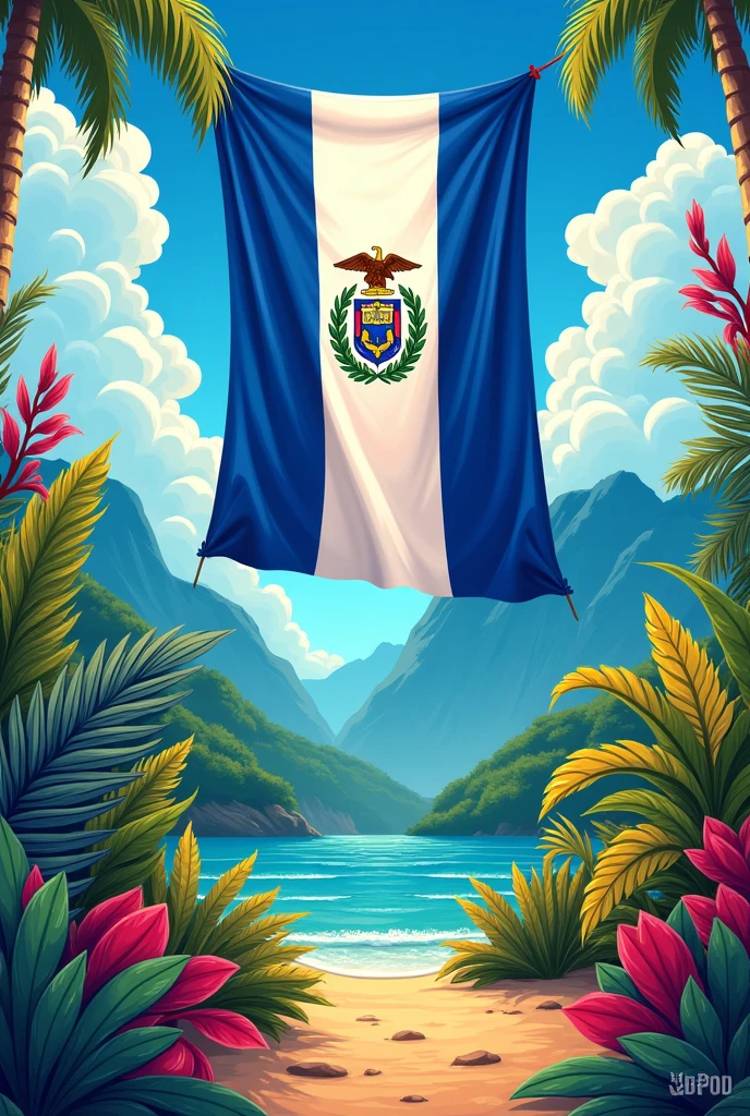 Create a banner for the 203 years of independence of Honduras