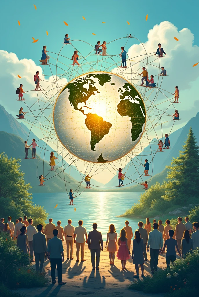 Make an image that represents what this text is talking about: Goal 17 of the Sustainable Development Goals (ODS) focuses on strengthening the means of implementation and revitalizing the global partnership for sustainable development. that is to say, seeks to create the necessary conditions so that all other objectives can be achieved.
