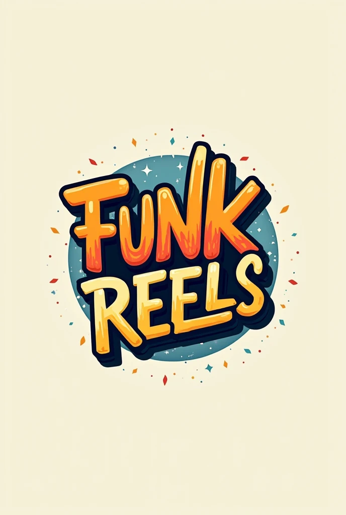 Make a logo with the name Funk reels with just the letters without an image 