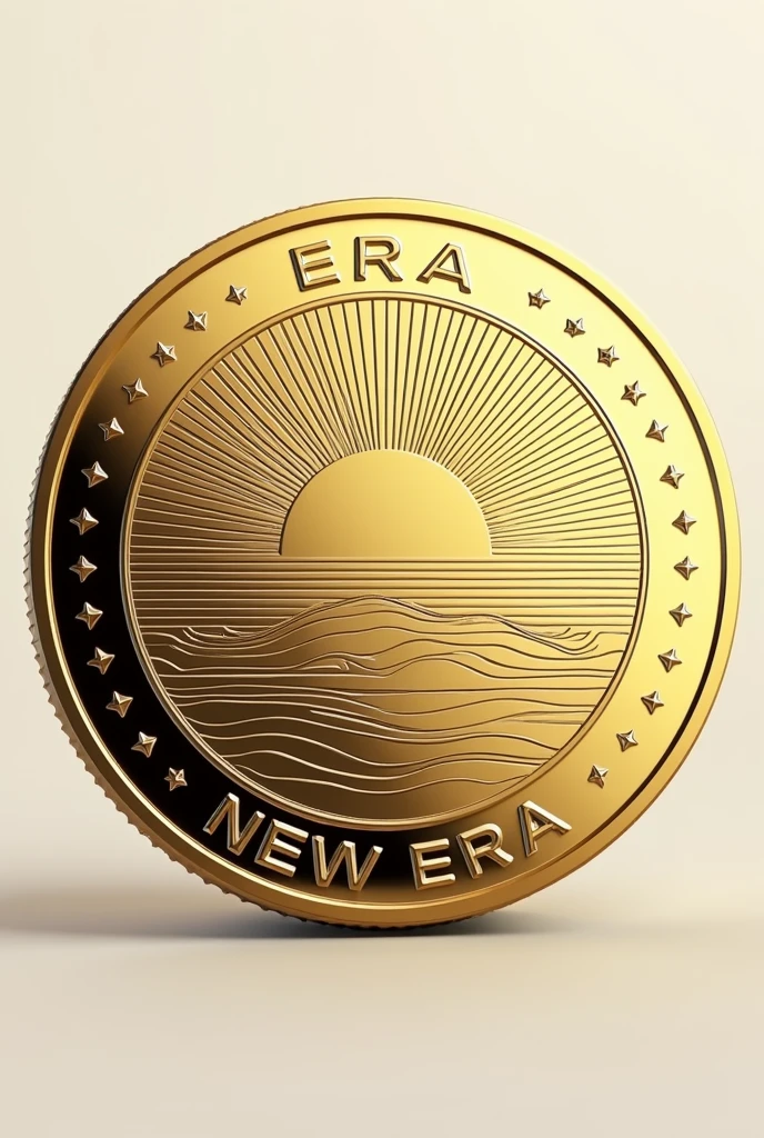 crea una moneda con un logo que diga NEW ERA illustration