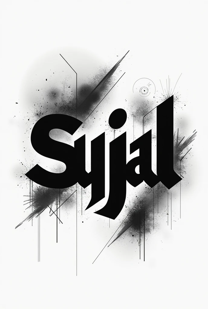 DJ SUJAL's black logo