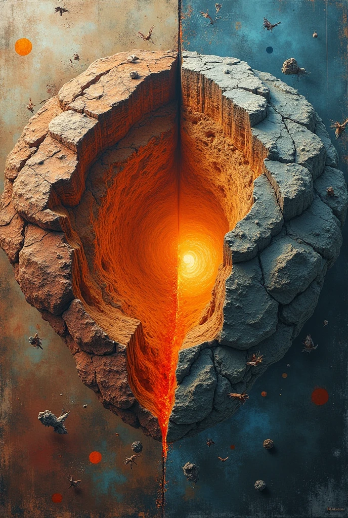 A collage of tectonic plates