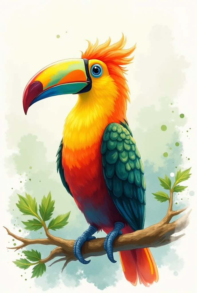 watercolor toucan