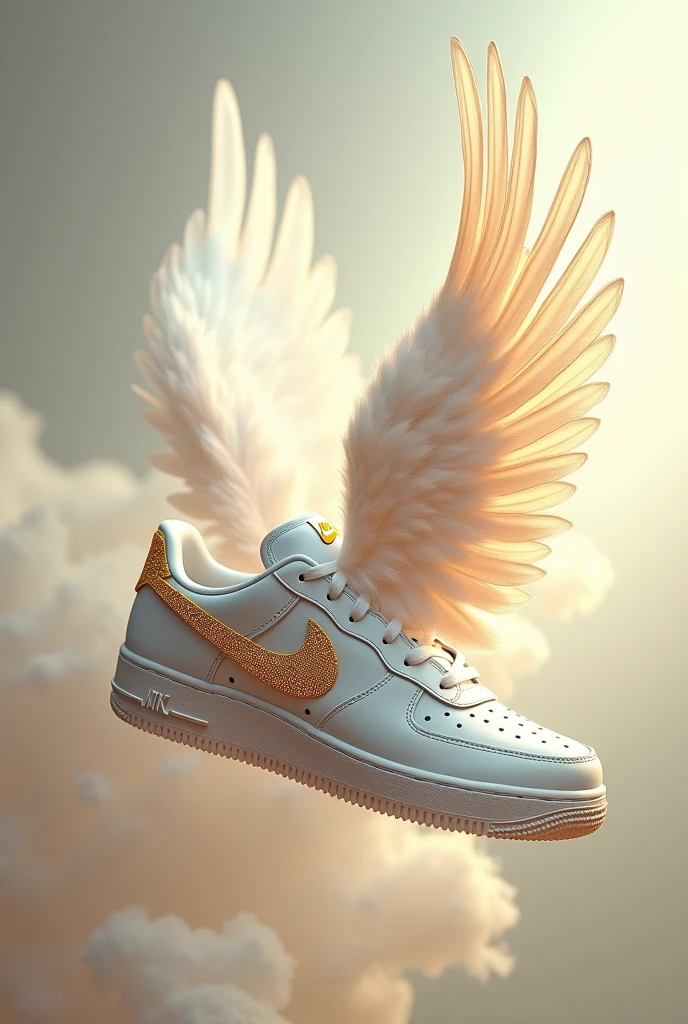 Nike sneakers with angel wings