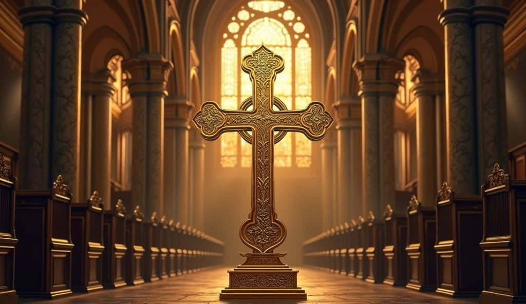 Printable Vector Professional Vector, Accurate shot, 8K resolution, Stunning illustrations,crosses,gold color,church background
