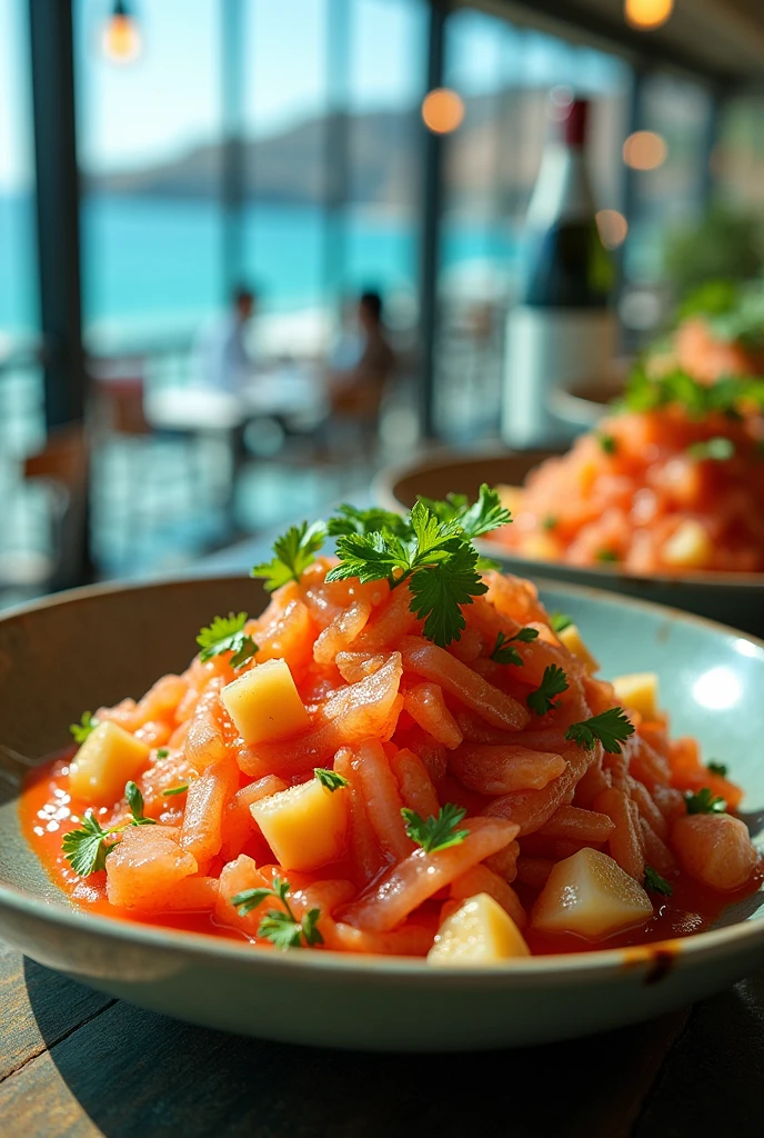 Name of a cevicheria that is called "erizomar" with pretty letters ceviche logo but with ceviche More like this no more simple logos Simple fish