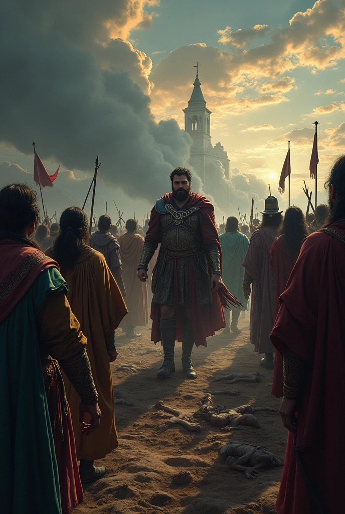 In 1529 a great tyrant arrives with his troops, where the indigenous people and without any fear of God or compassion for the indigenous people, who made great havoc with them, massacres and impieties. Which exceeded all the past ones.