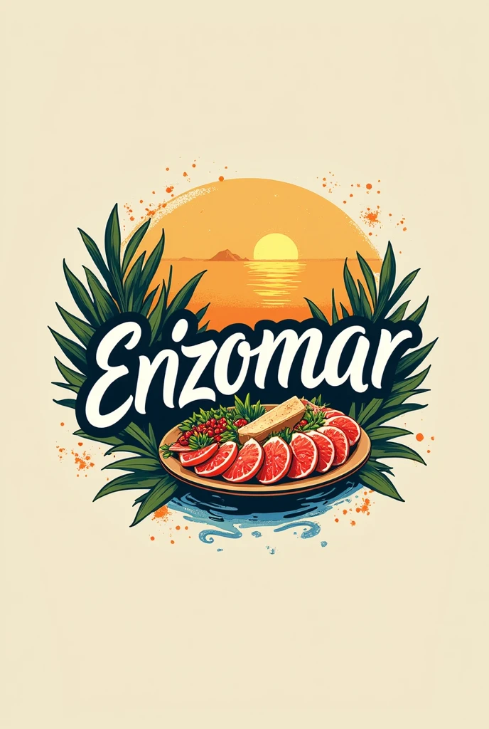 cevicheria that is called "erizomar" with pretty letters ceviche logo More like this no more simple logos Simple logo for networks