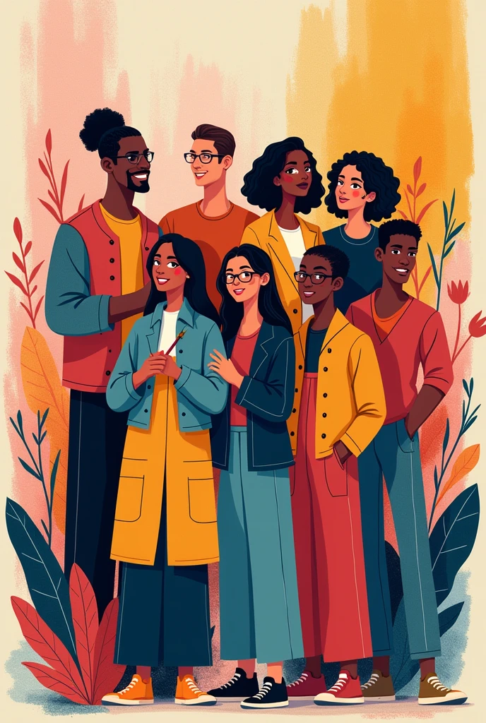 Generate a profile picture image for a group called creative stationery, who makes art on paper