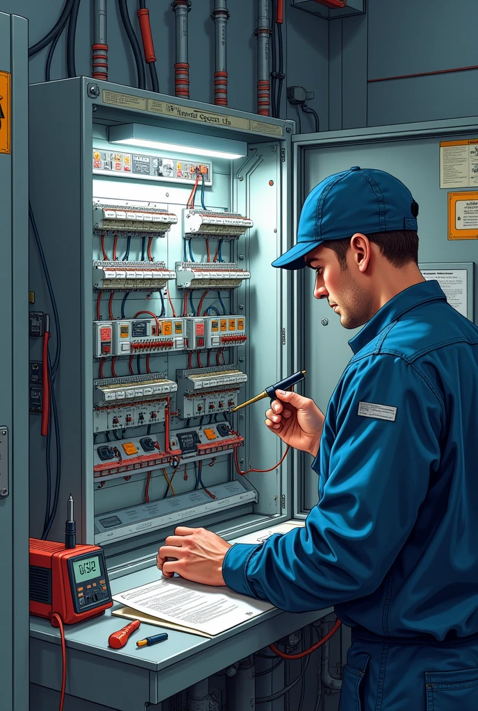 Correction of Electrical Faults, control panels and power circuits