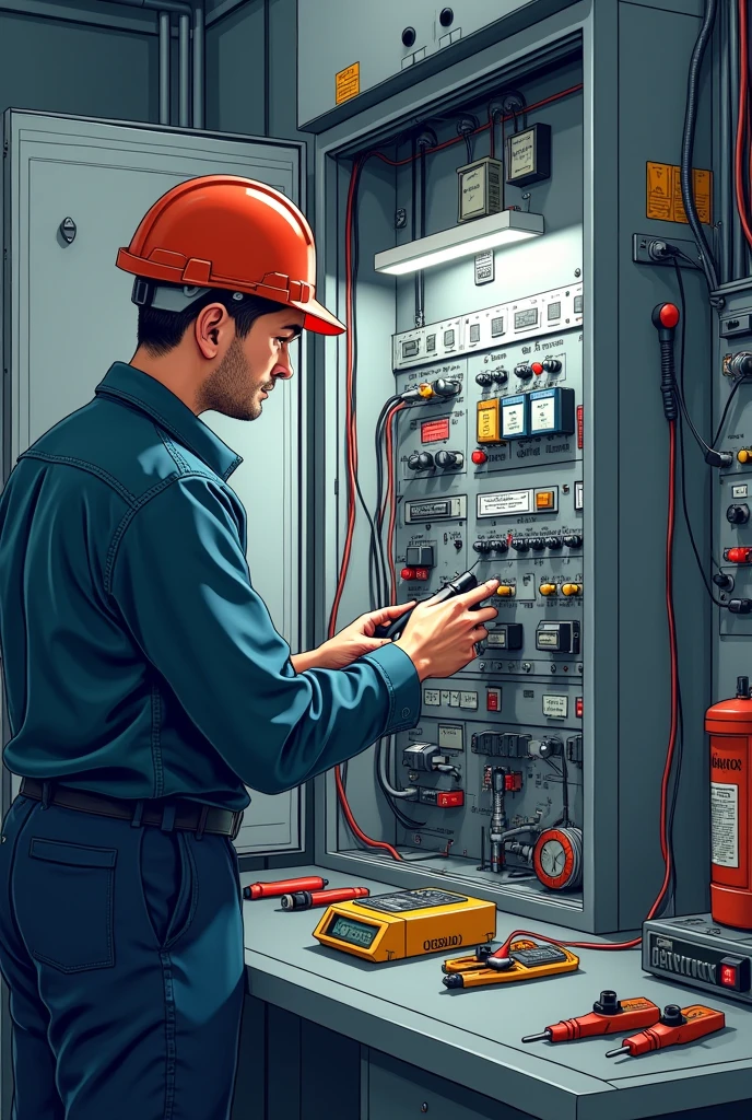 Correction of Electrical Faults, control panels and power circuits