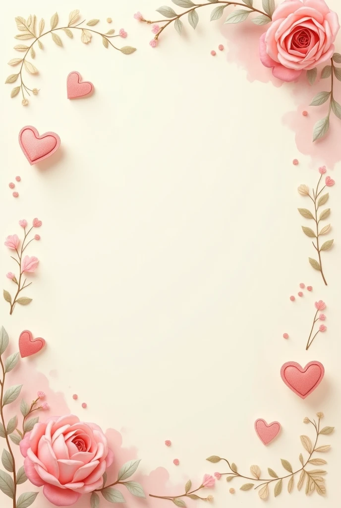 A souvenir paper with heart details 