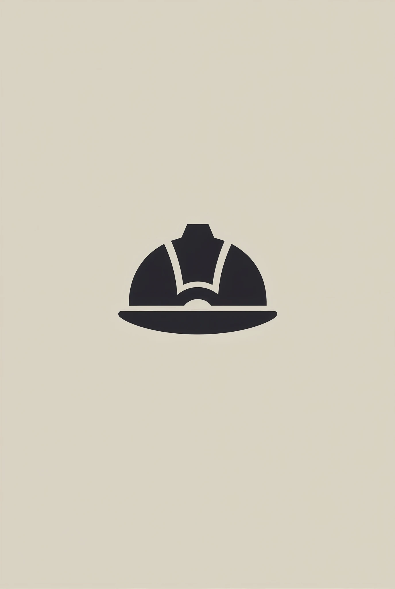 Minimalist DAAS mining company logo featuring a mining helmet