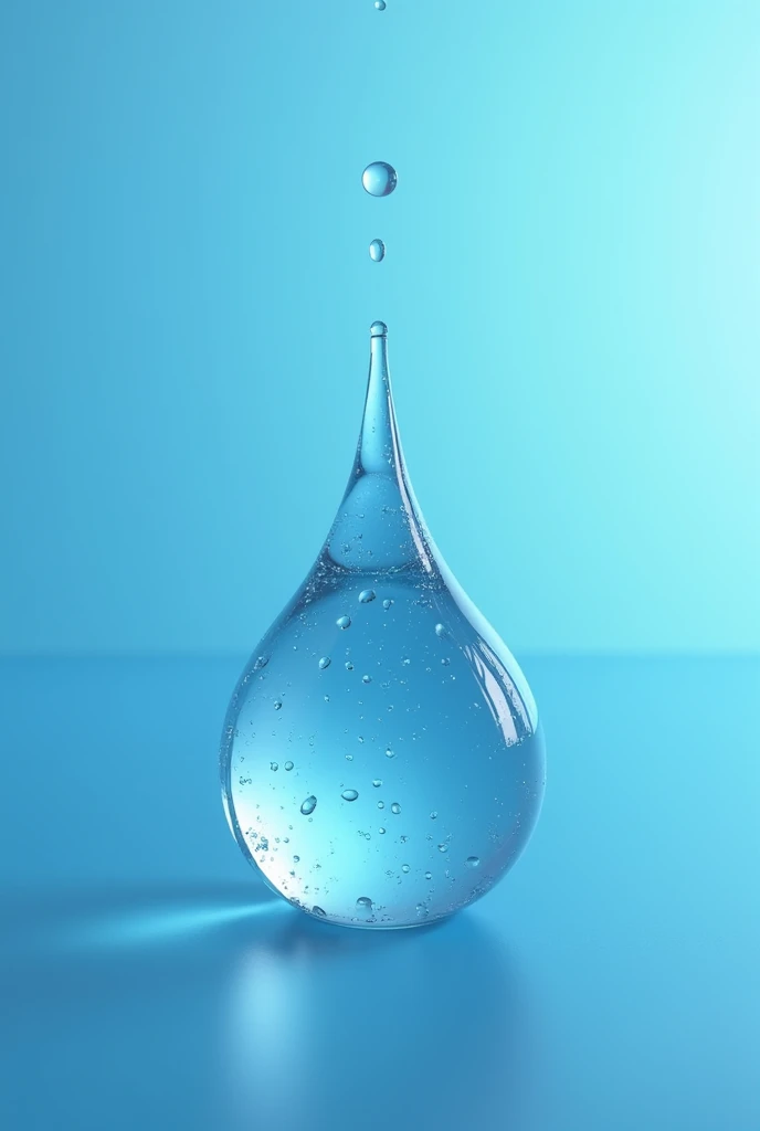 Blue water drop