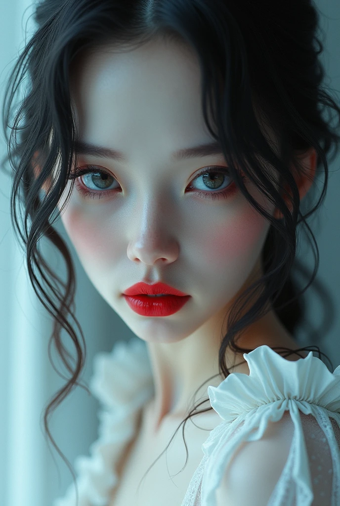 a sexual snow white girl, full body, sensual, hyper realistic, 1girl, beautiful detailed eyes, beautiful detailed red lips like blood, her skin white as snow, white dress, extremely detailed face and body, long eyelashes, cinematic lighting, photorealistic, 8k, (best quality, 4k, 8k, highres, masterpiece:1.2), ultra-detailed, (realistic, photorealistic, photo-realistic:1.37), sharp focus, physically-based rendering, professional

