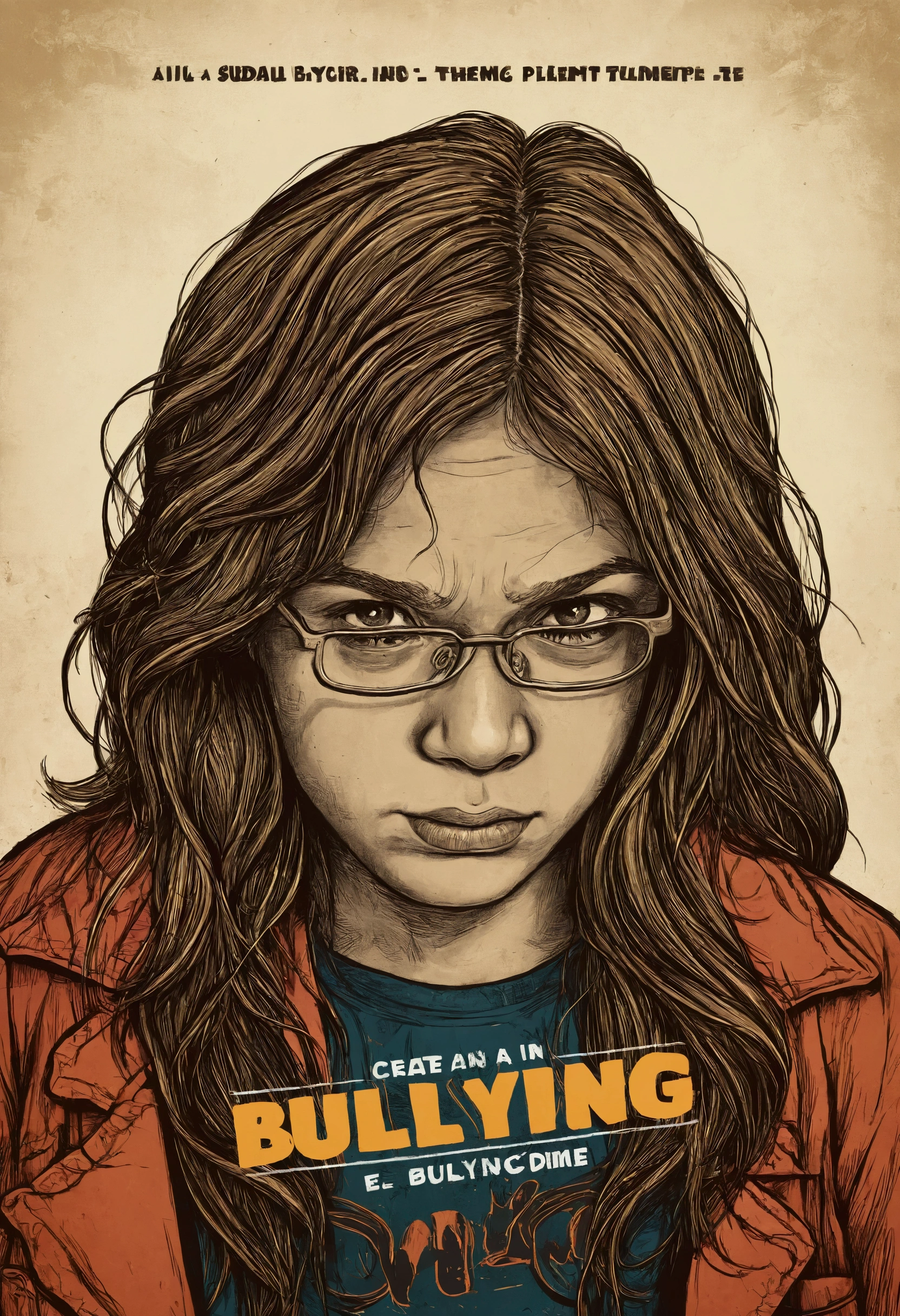 create an image with the theme "BULLYING É CRIME"